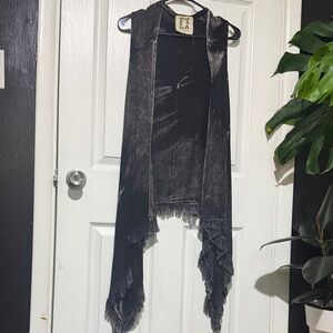 PPLA Black Vest with Fringe Accents